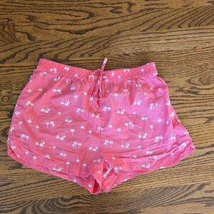 Banana Republic Pink Palm Print Women's Pajama Shorts